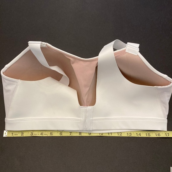 Nike Dri-FIT Sports Bra White 1X F-G 34-36 High Support Padded Workout Athletic - Picture 3 of 11